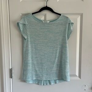 Market & Spruce Aqua & White Striped Tunic Size XS Petite